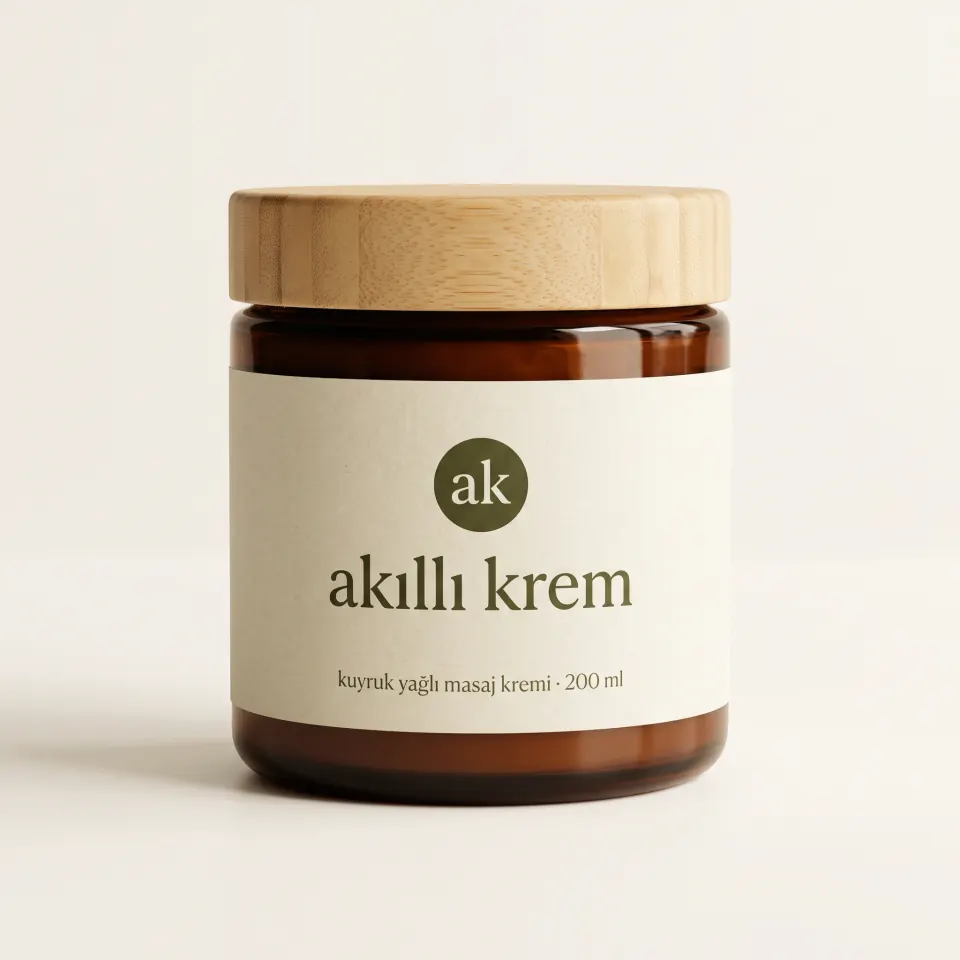 Akıllı Krem Kuyruk Yağlı Masaj Kremi 200 ml kavanozu